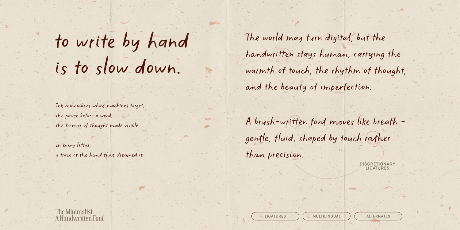 The Minimalist Font Poster #1
