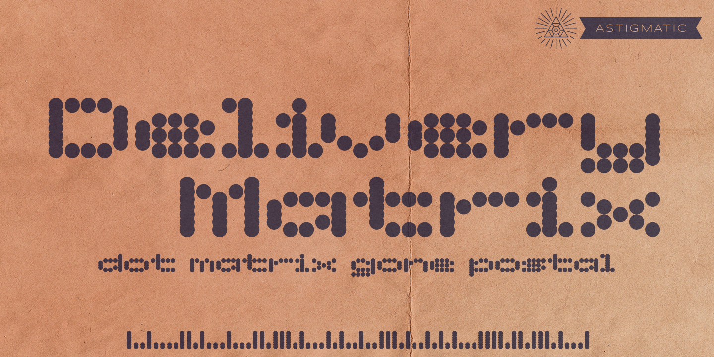 Delivery Matrix AOE Font Poster #1