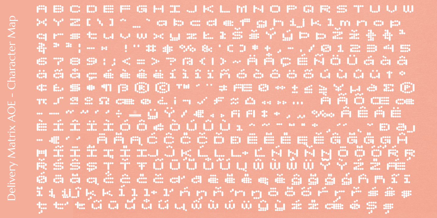 Delivery Matrix AOE Font Poster #1