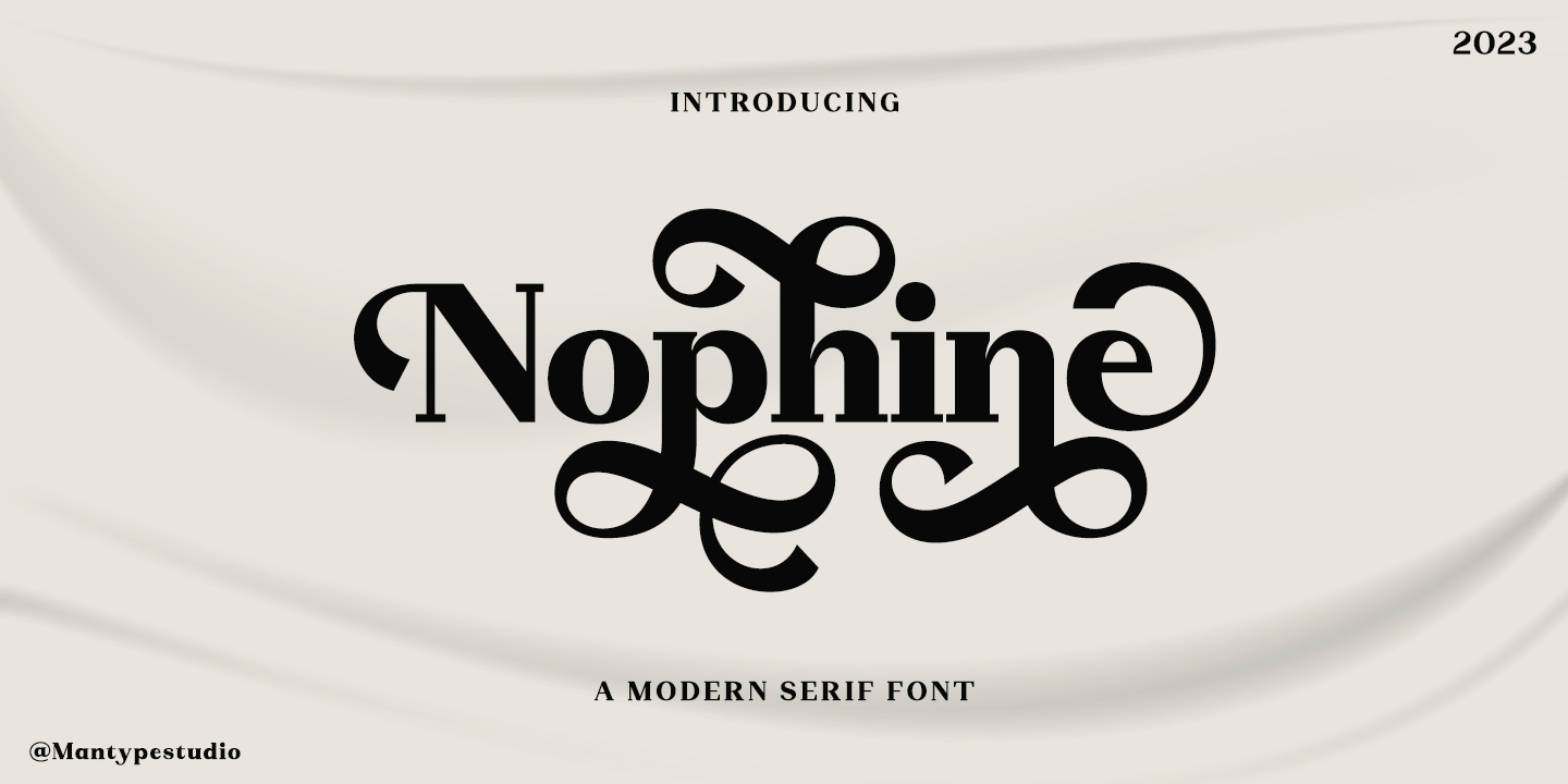 Nophine Regular Font Poster