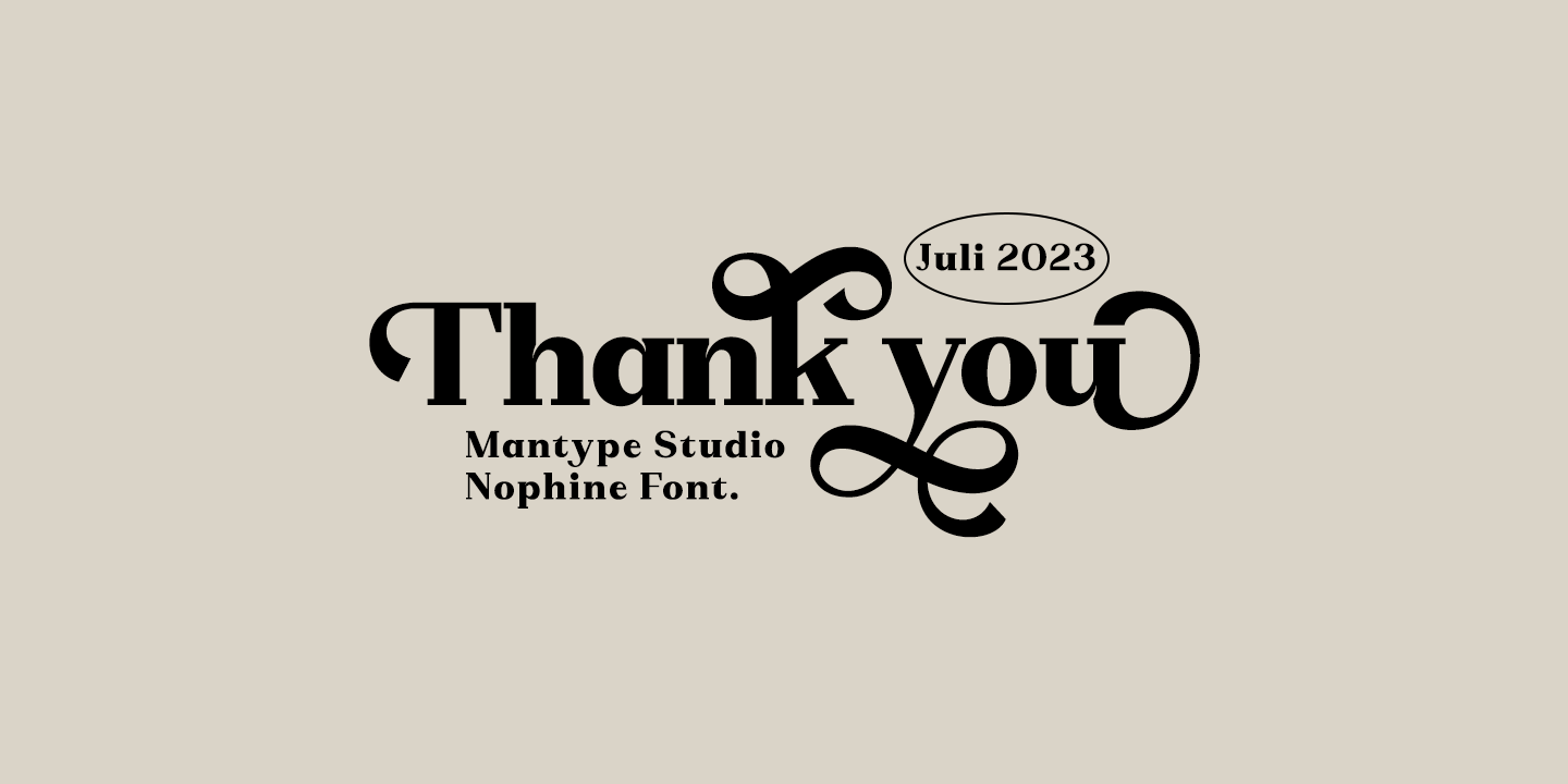 Nophine Regular Font Poster #1