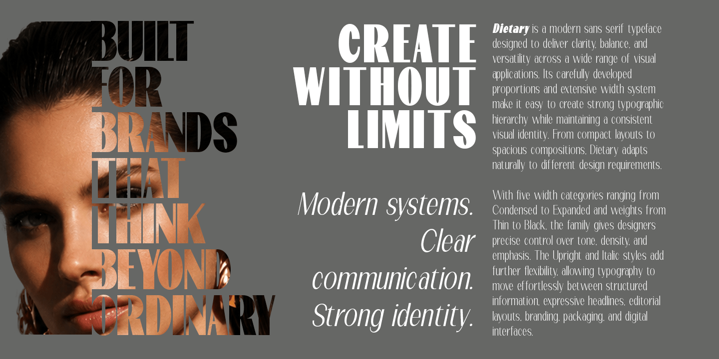 Dietary Font Poster #2