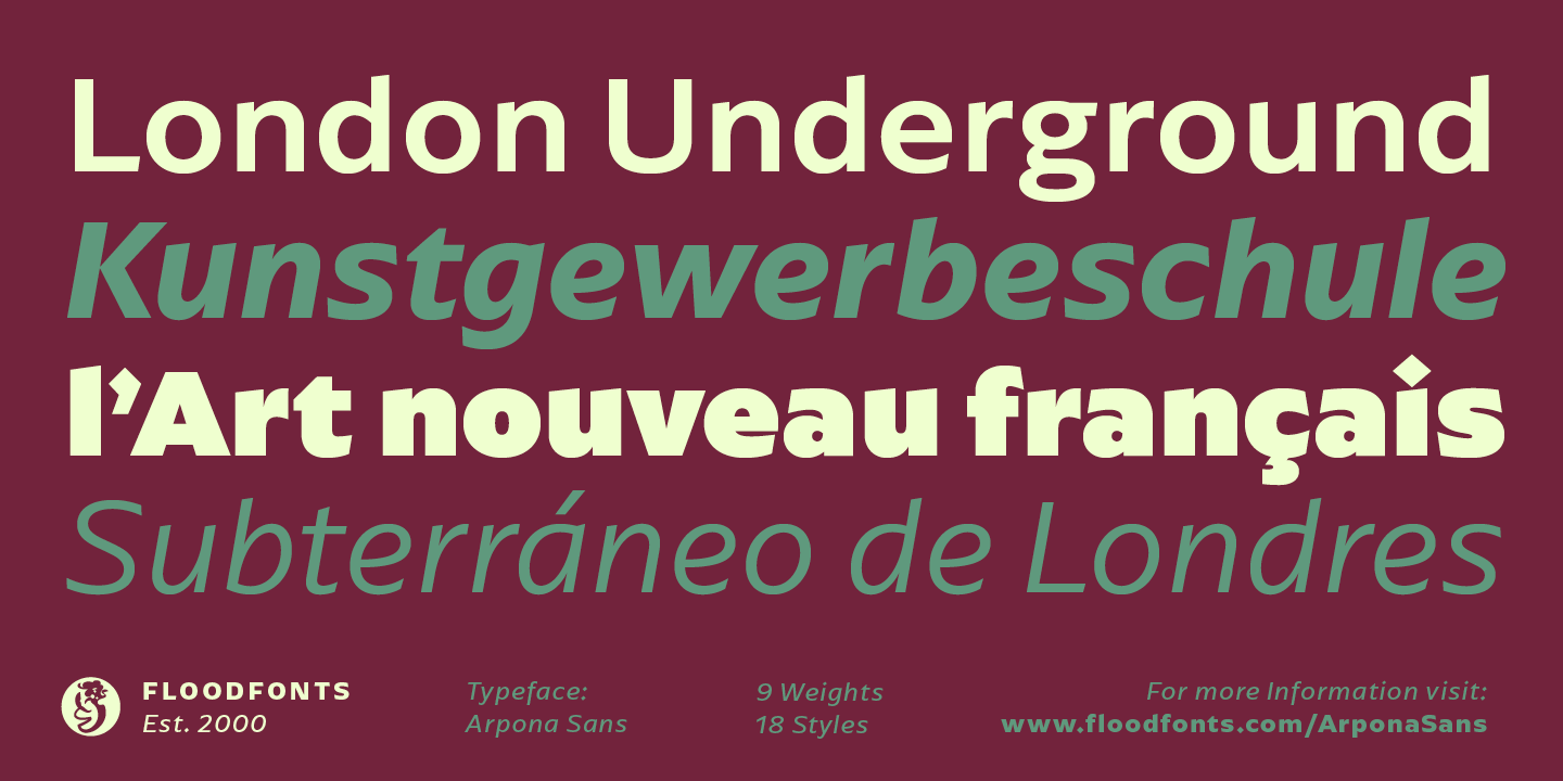 Arpona Sans Font Poster #1