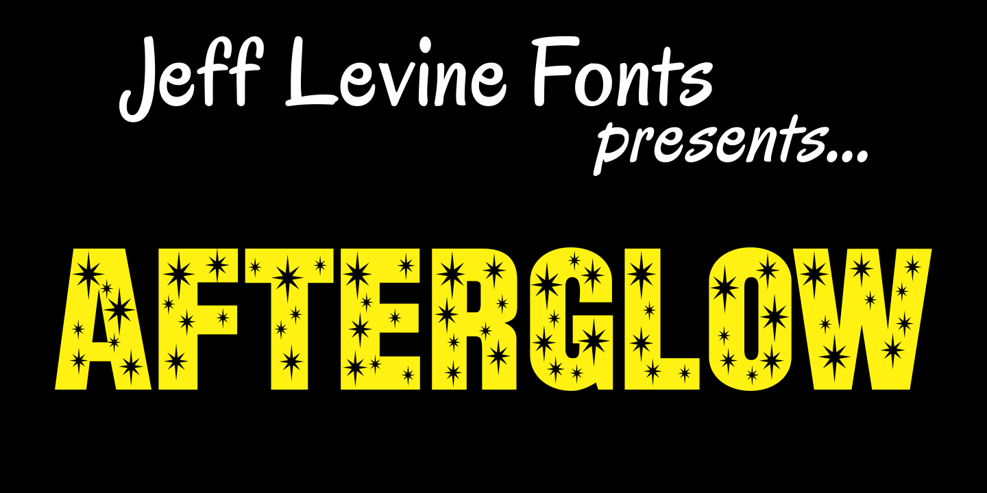 Afterglow Font Poster #1