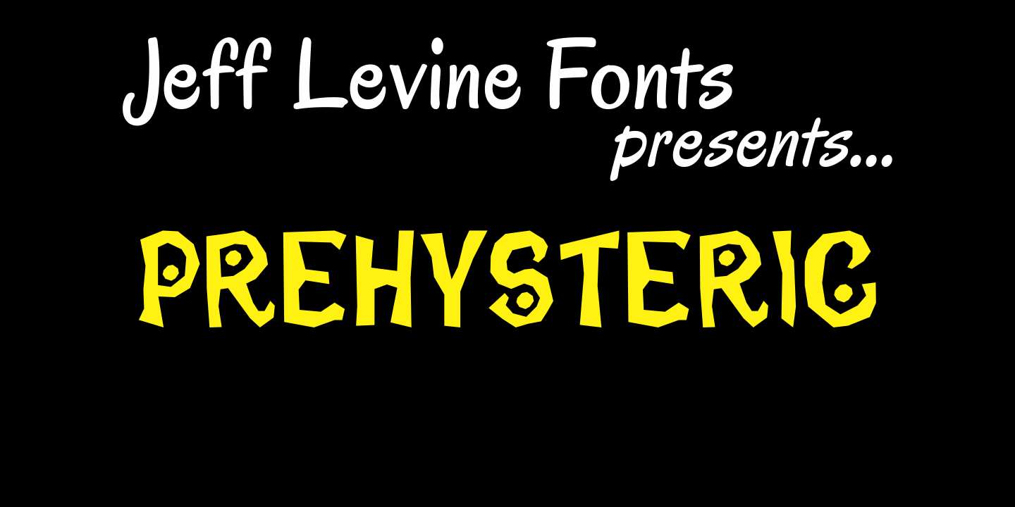 Prehysteric Font Poster #1