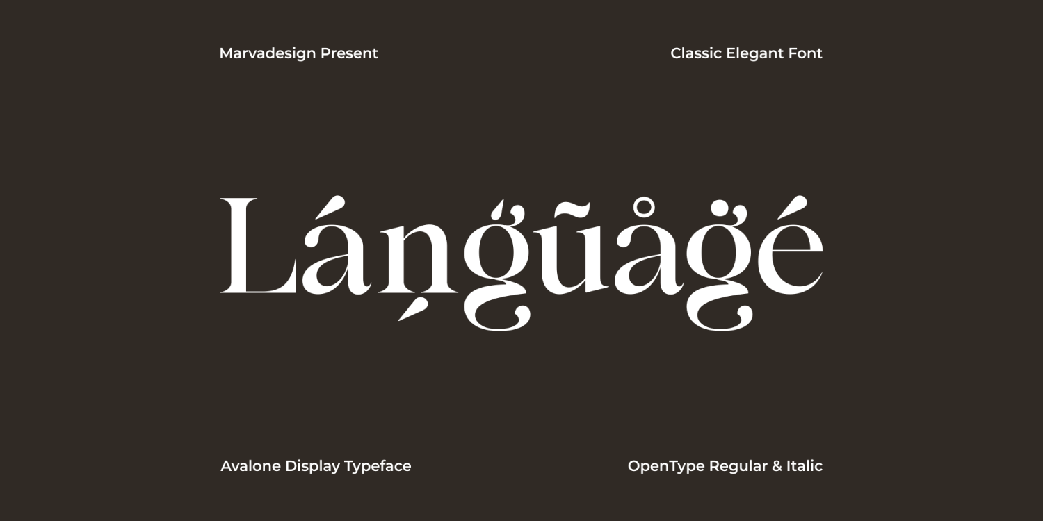 Avalone Font Poster #1