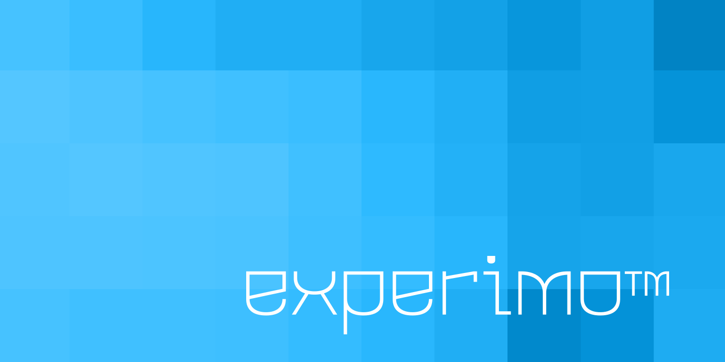 Experimo Font Poster #13