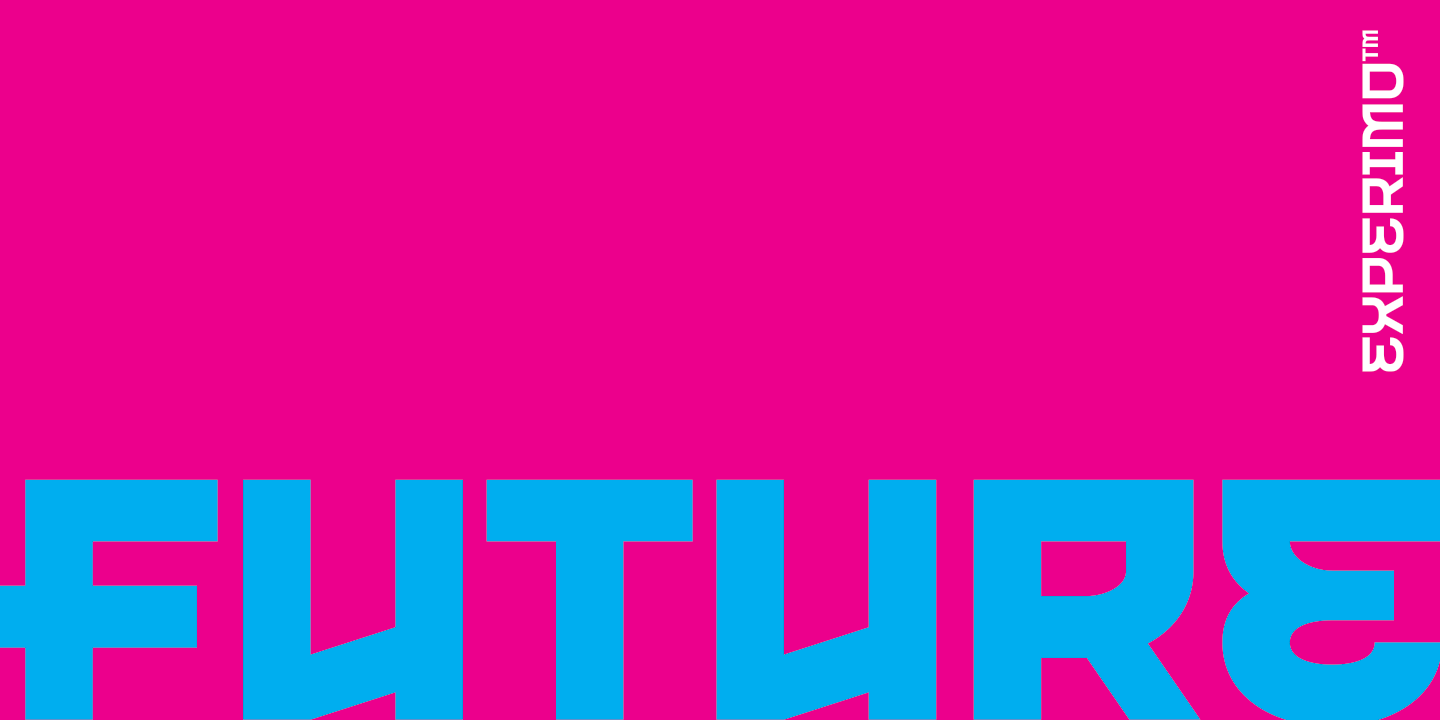 Experimo Font Poster #17