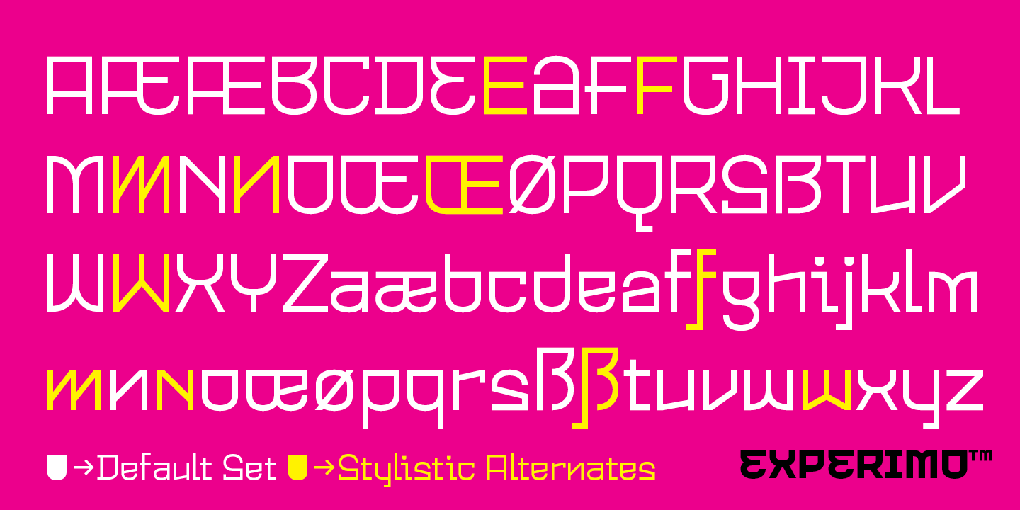 Experimo Font Poster #2