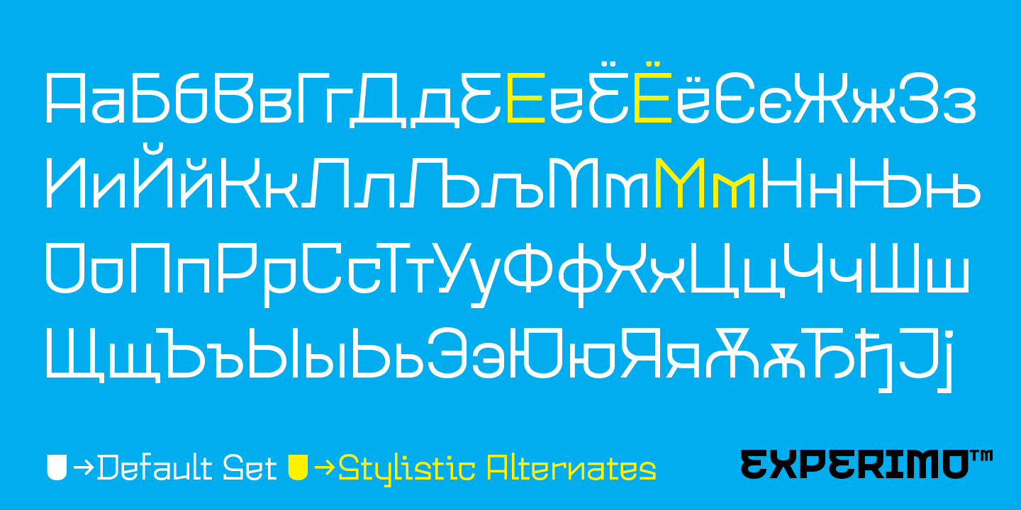 Experimo Font Poster #3