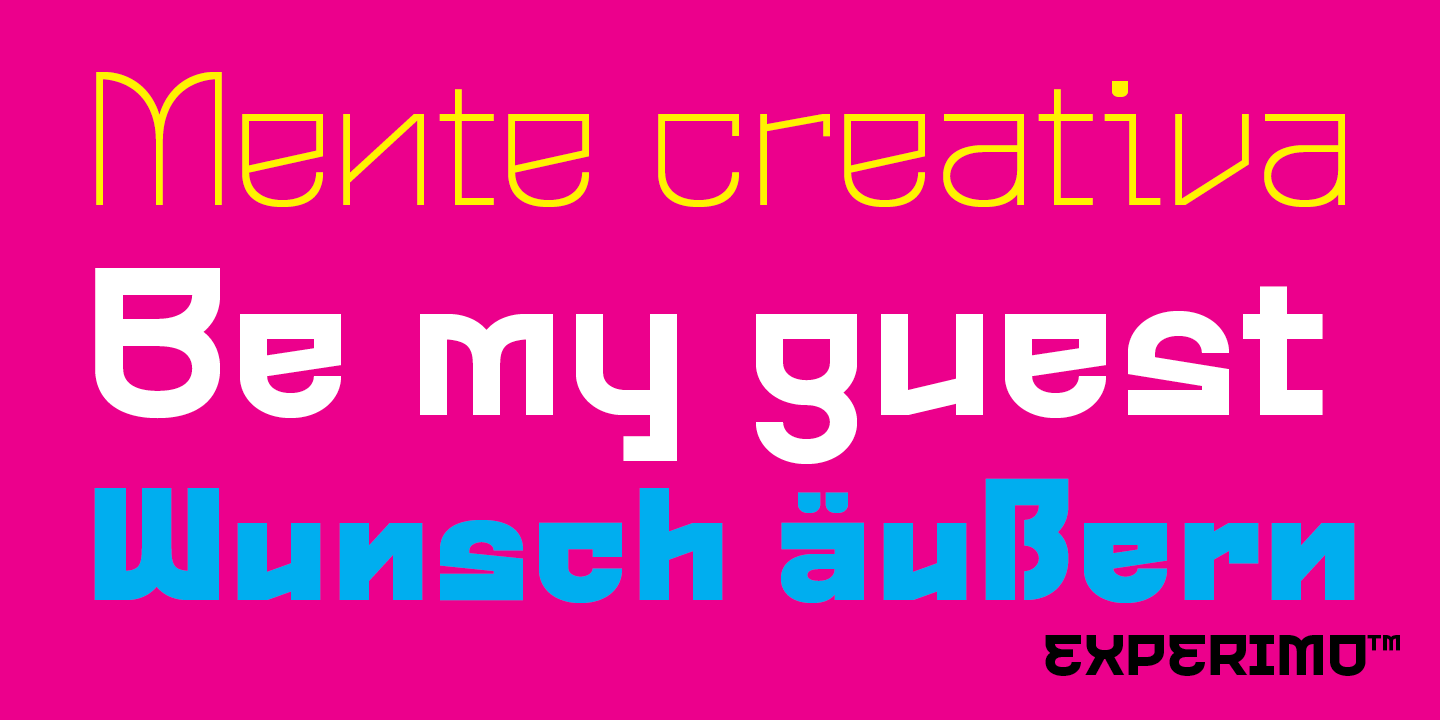 Experimo Font Poster #9