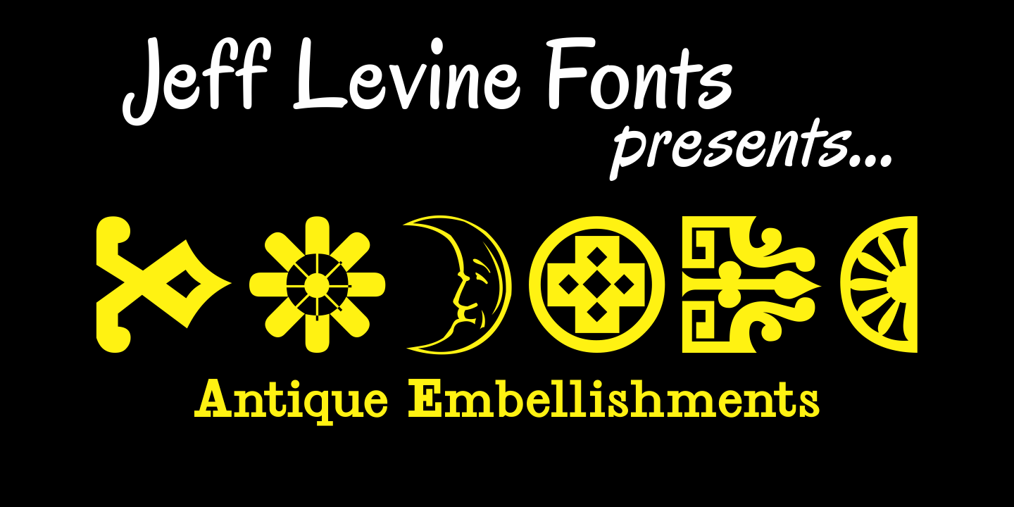 Antique Embellishments Font Family Poster
