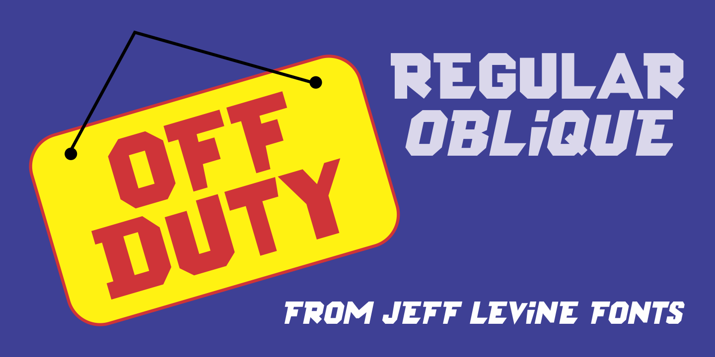 Off Duty Font Poster #1