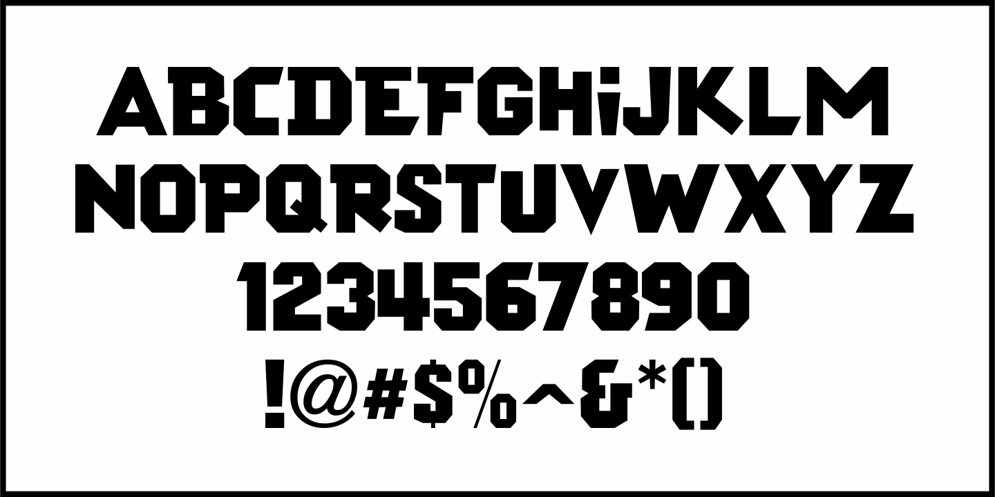 Off Duty Font Poster #1