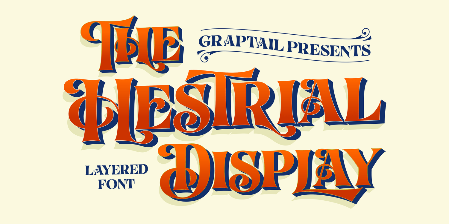 Hestrial Font Poster