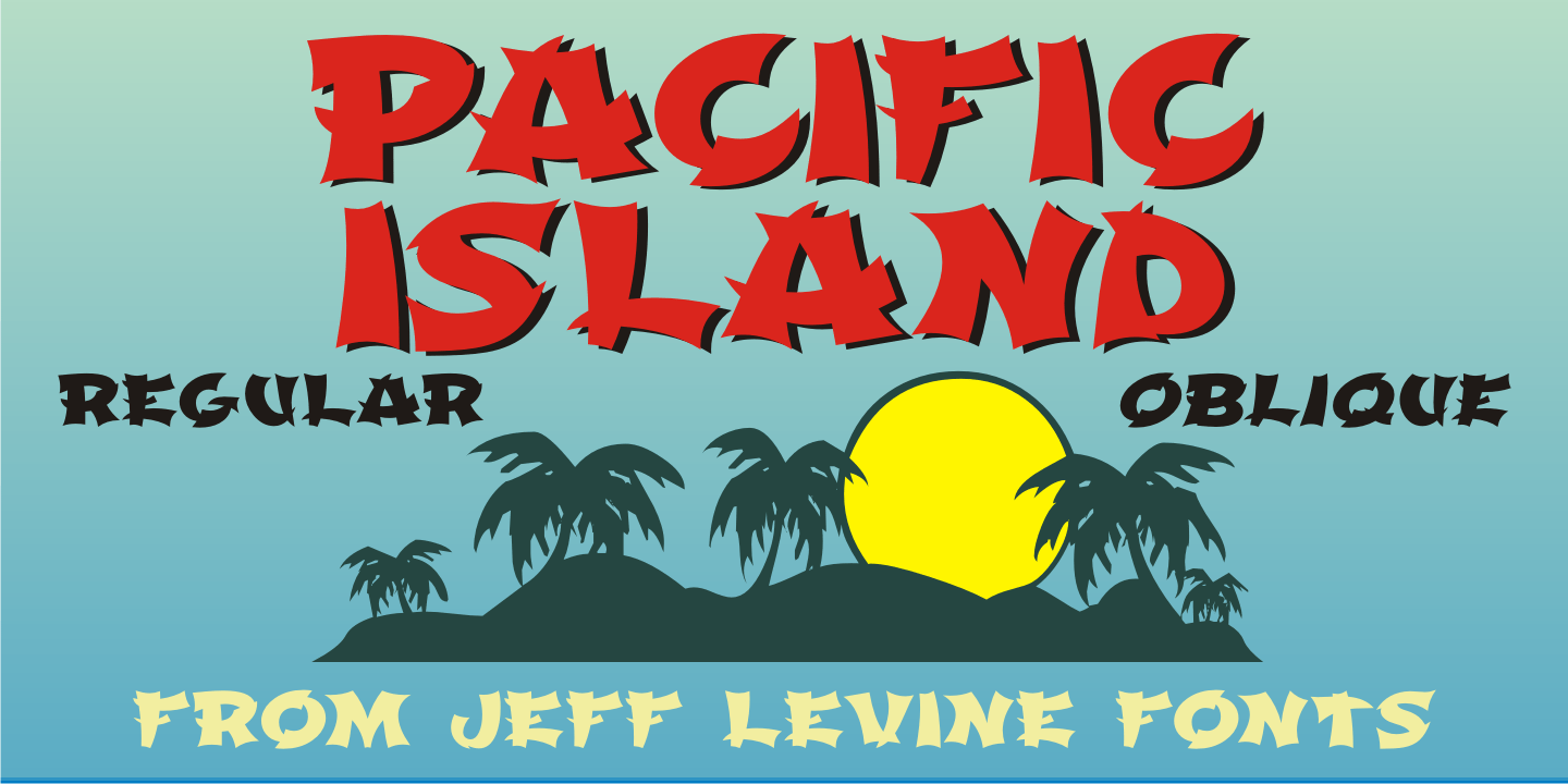 Pacific Island Font Poster #1