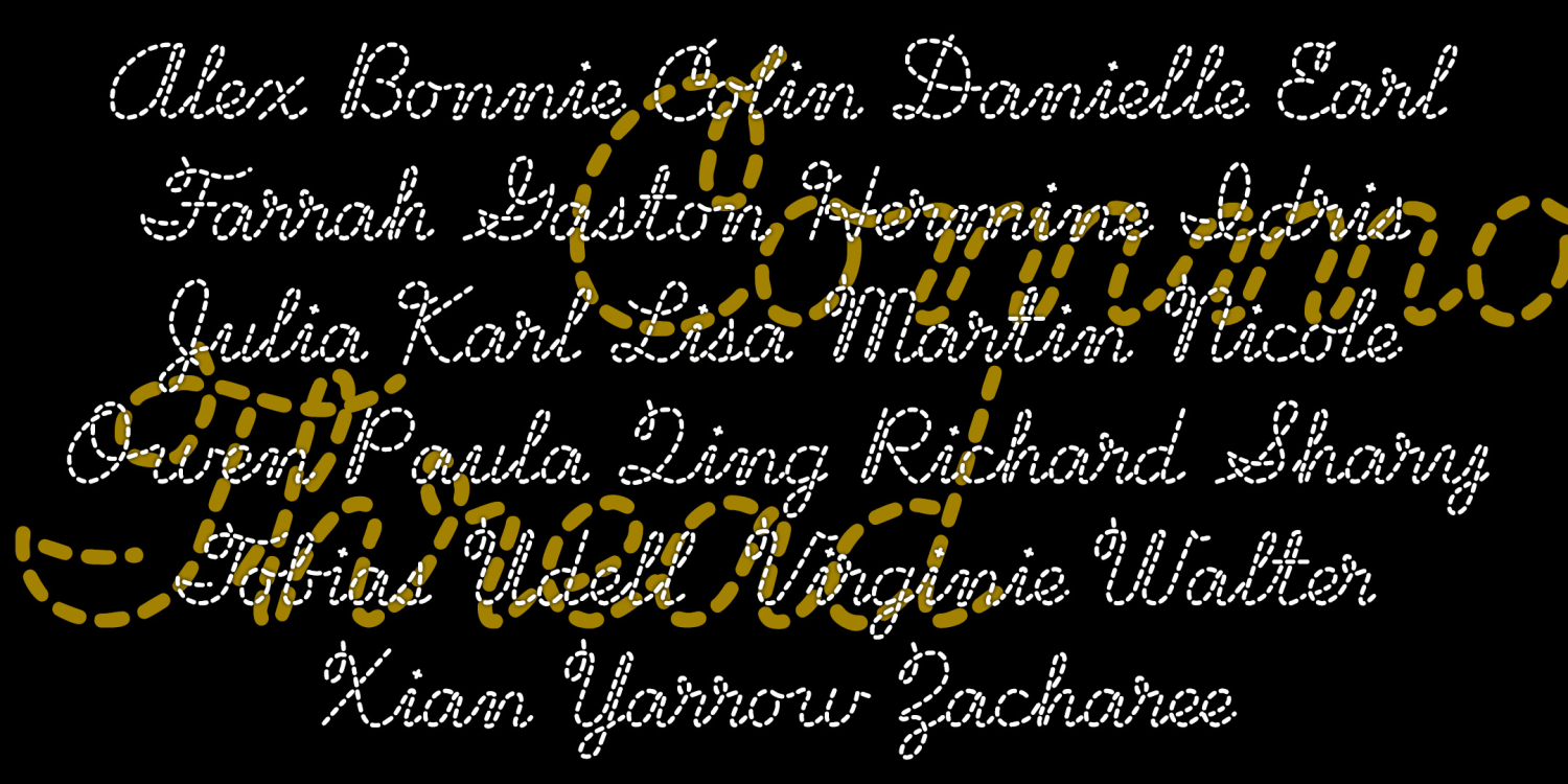 Common Thread Font Poster #2