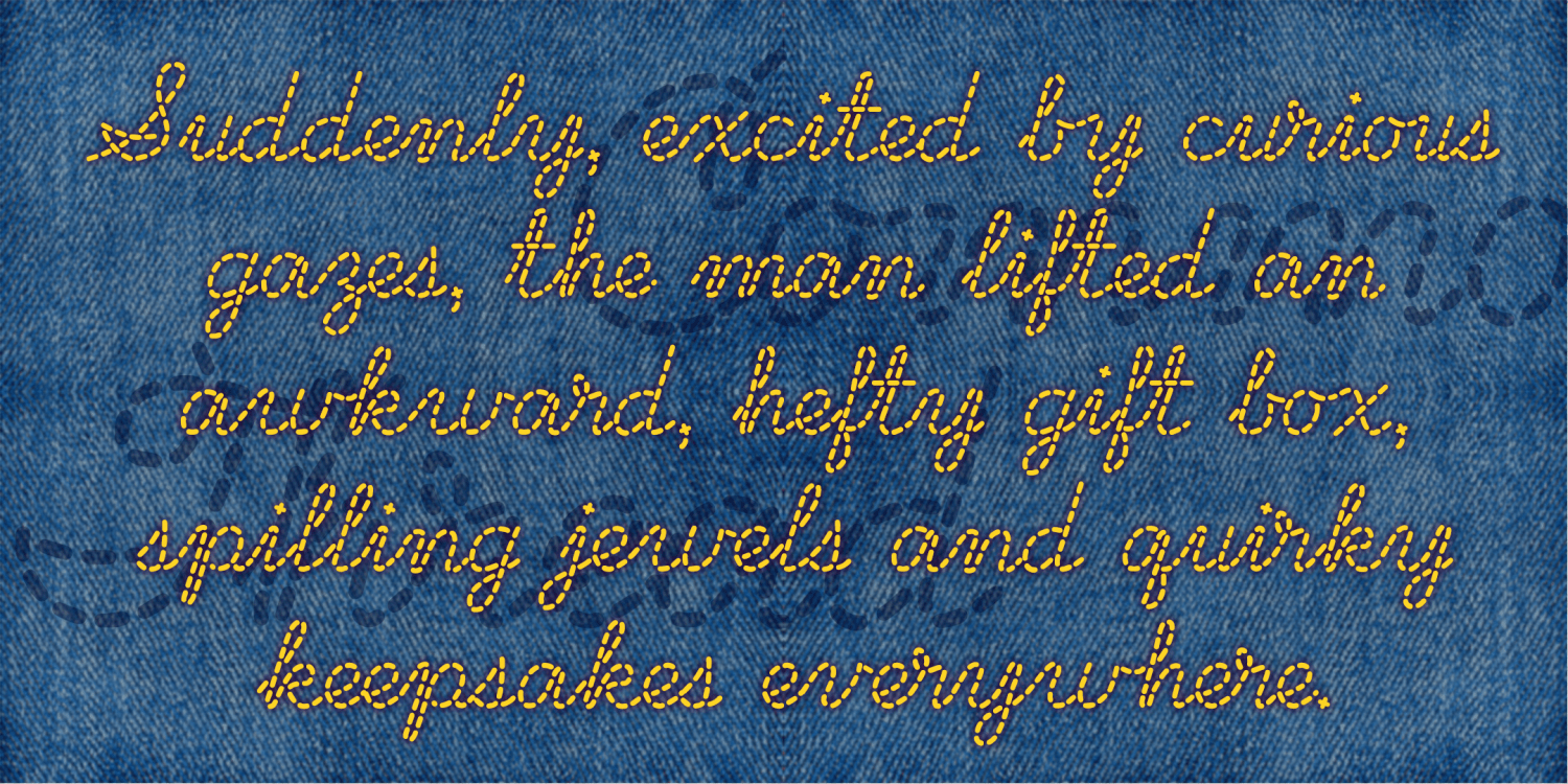 Common Thread Font Poster #3