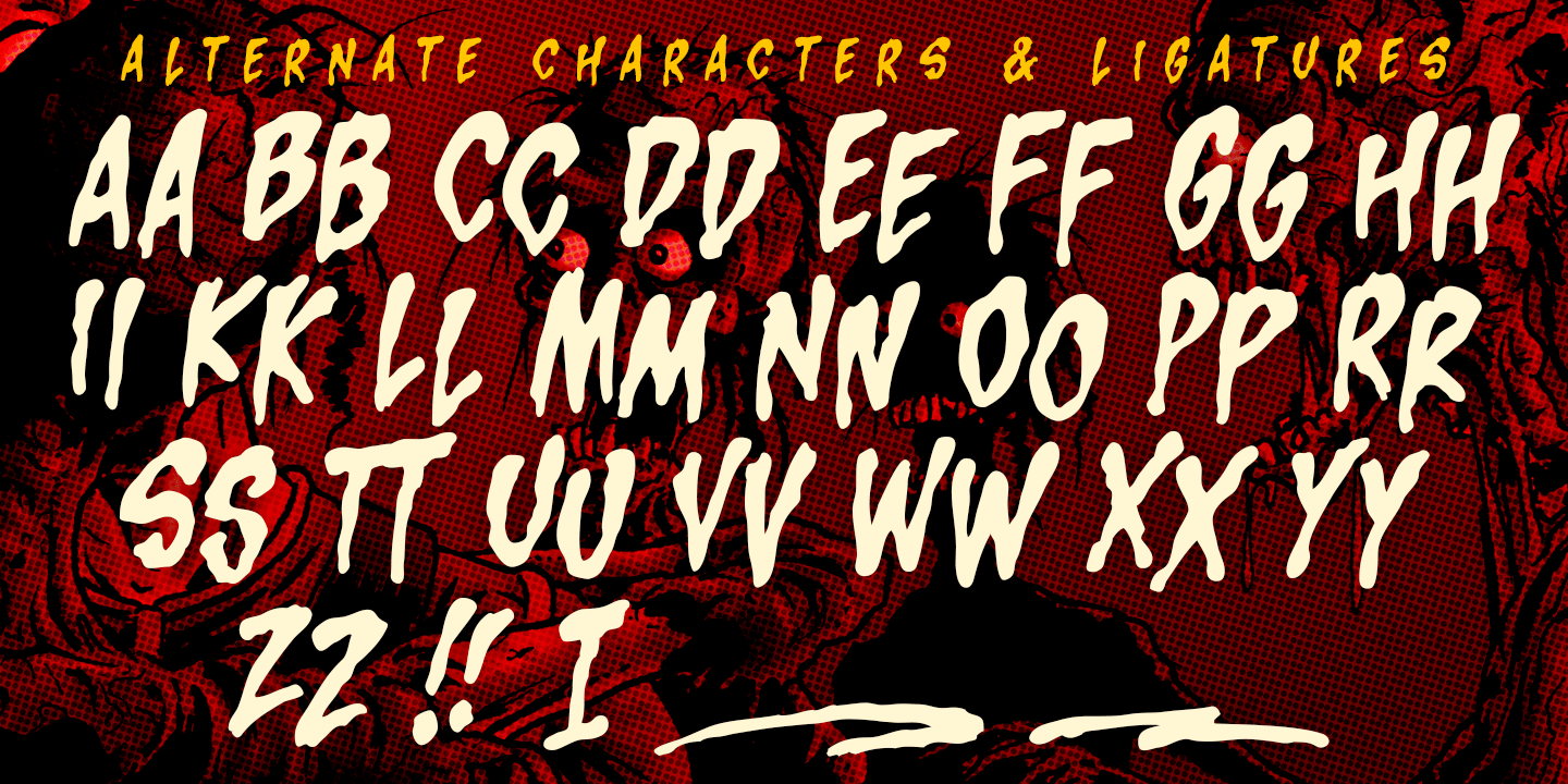 Primal Scream Font Poster #1