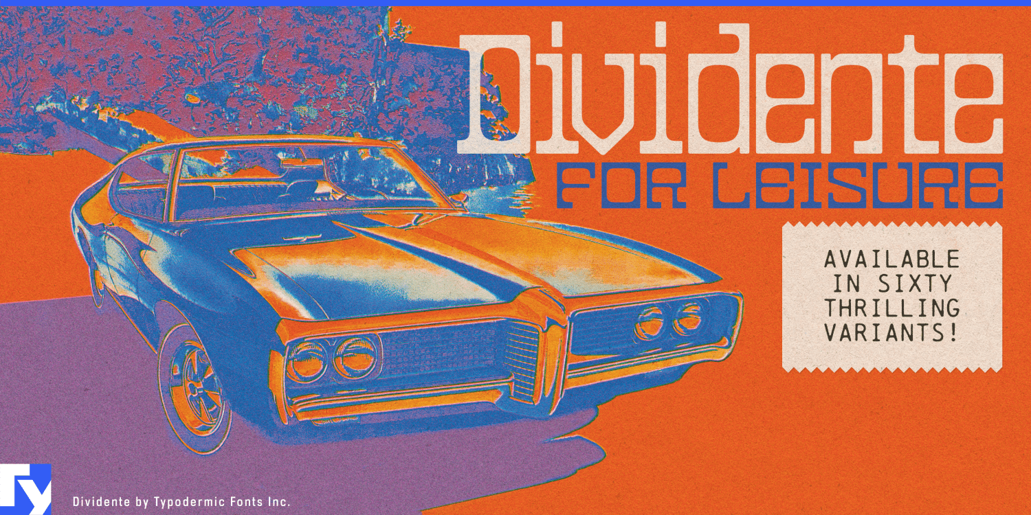 Dividente Font Poster #1