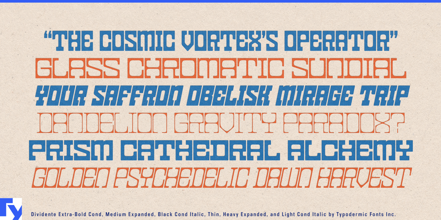 Dividente Font Poster #1