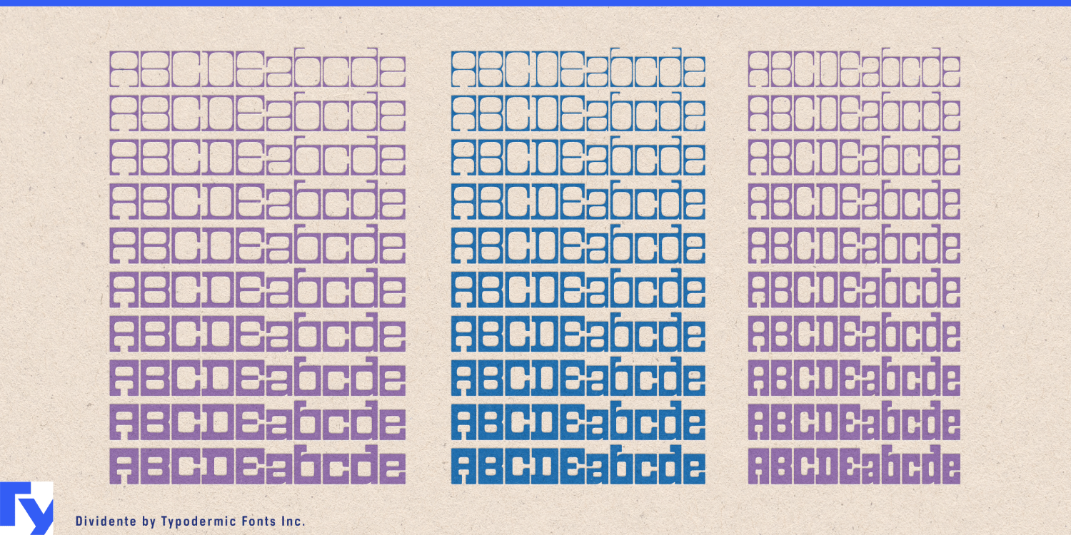 Dividente Font Poster #1