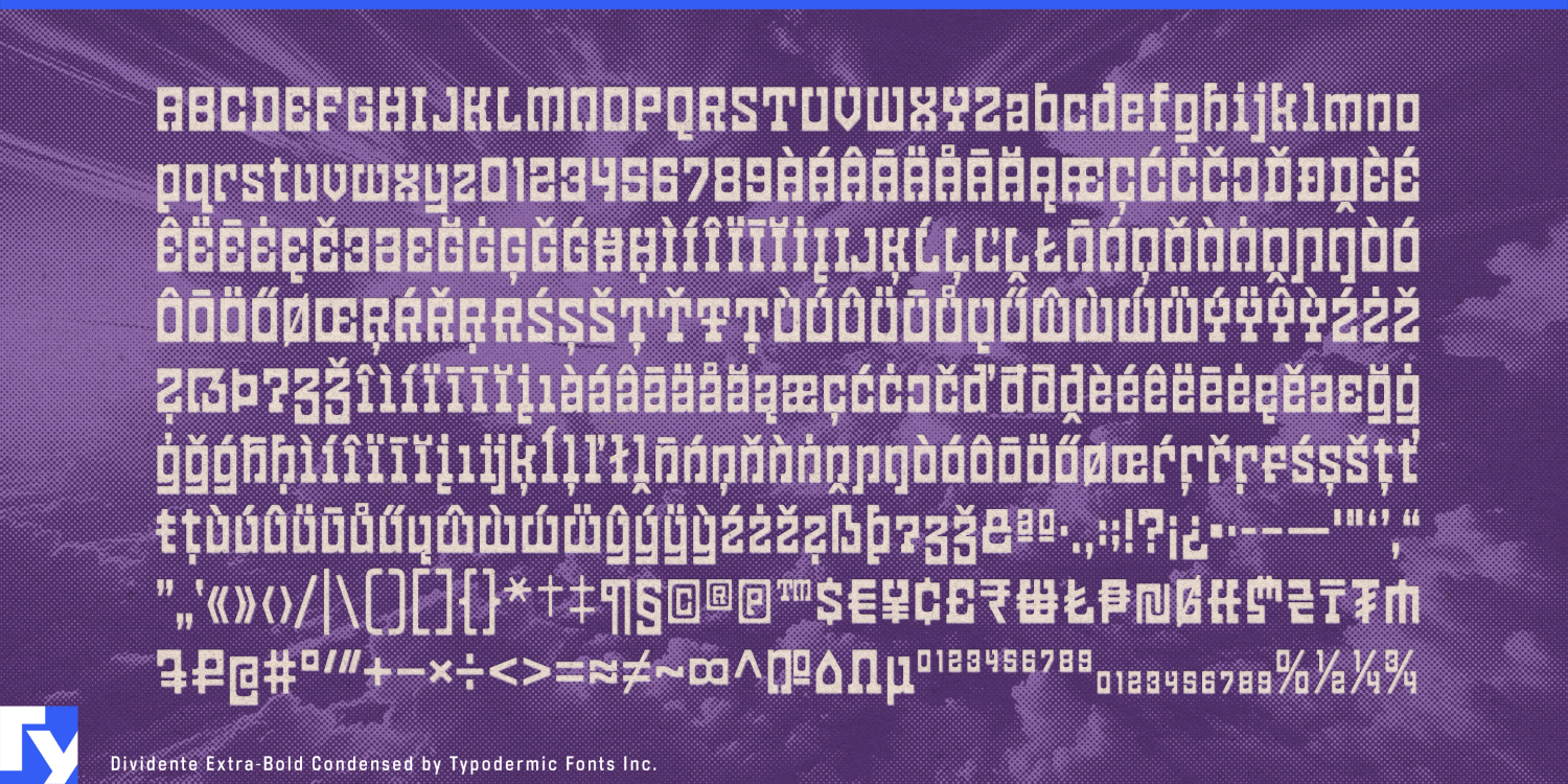 Dividente Font Poster #1