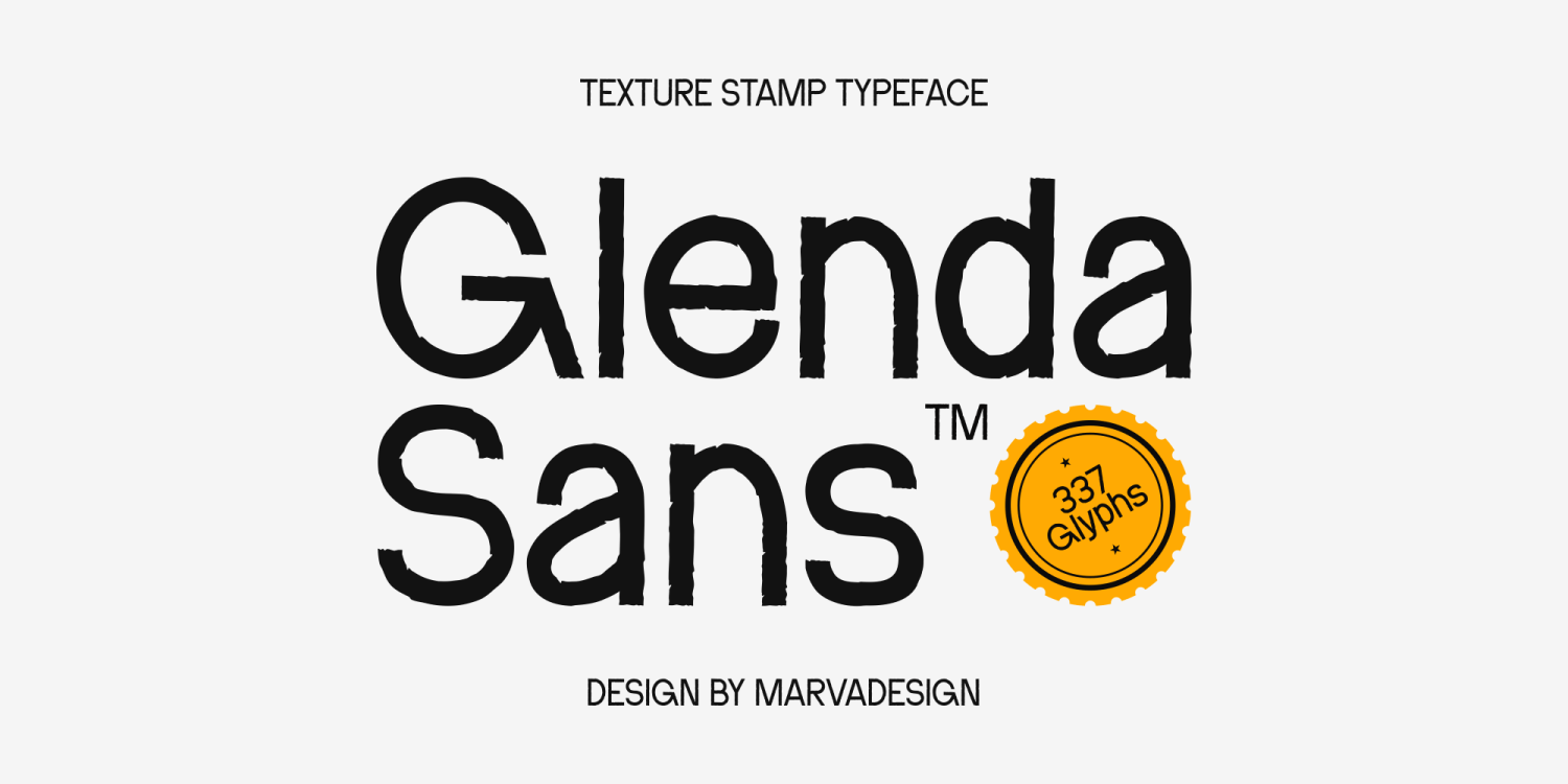 Glenda Sans Font Poster #1