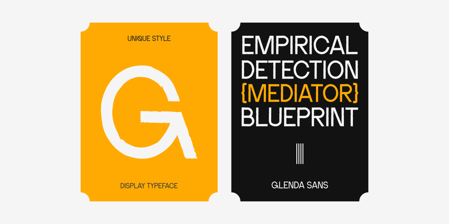 Glenda Sans Font Poster #1