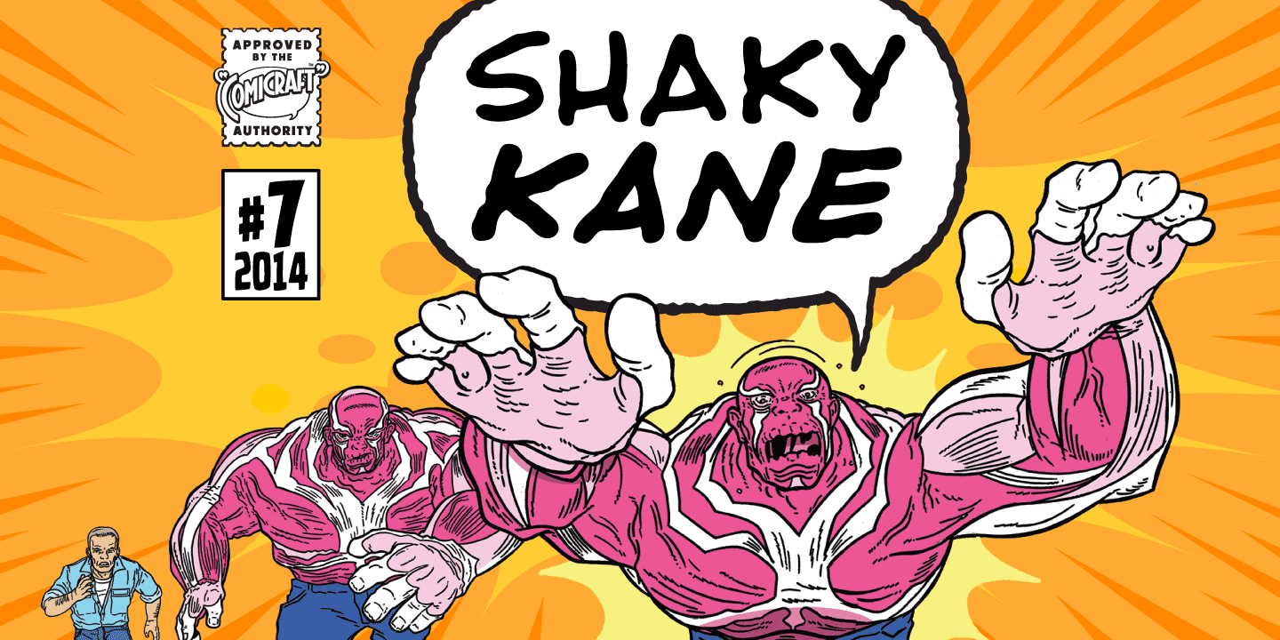 Shaky Kane Font Poster #1