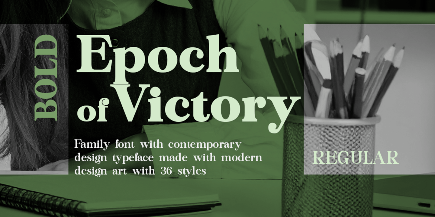 Epoch of Victory Font Poster #3