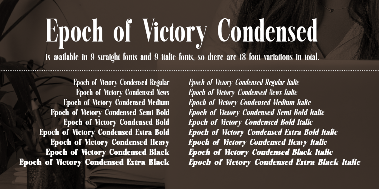 Epoch of Victory Font Poster #5