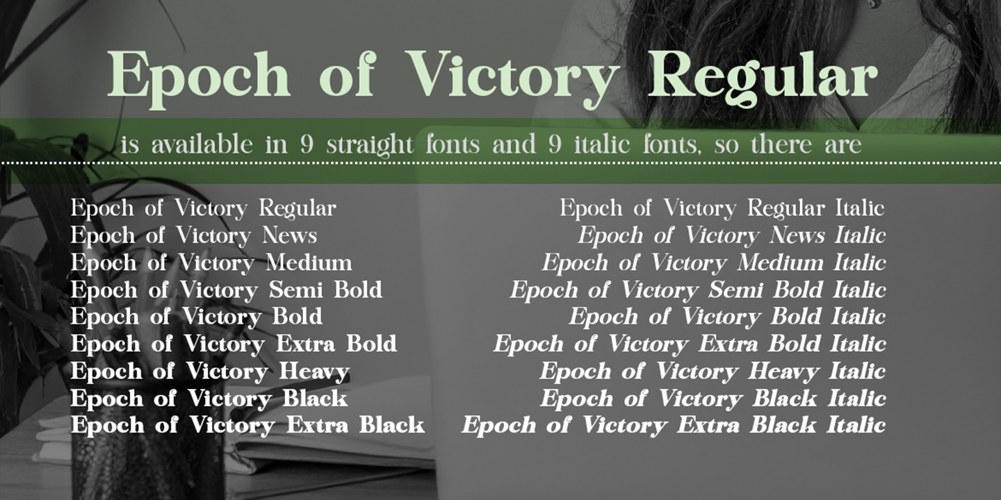 Epoch of Victory Font Poster #6
