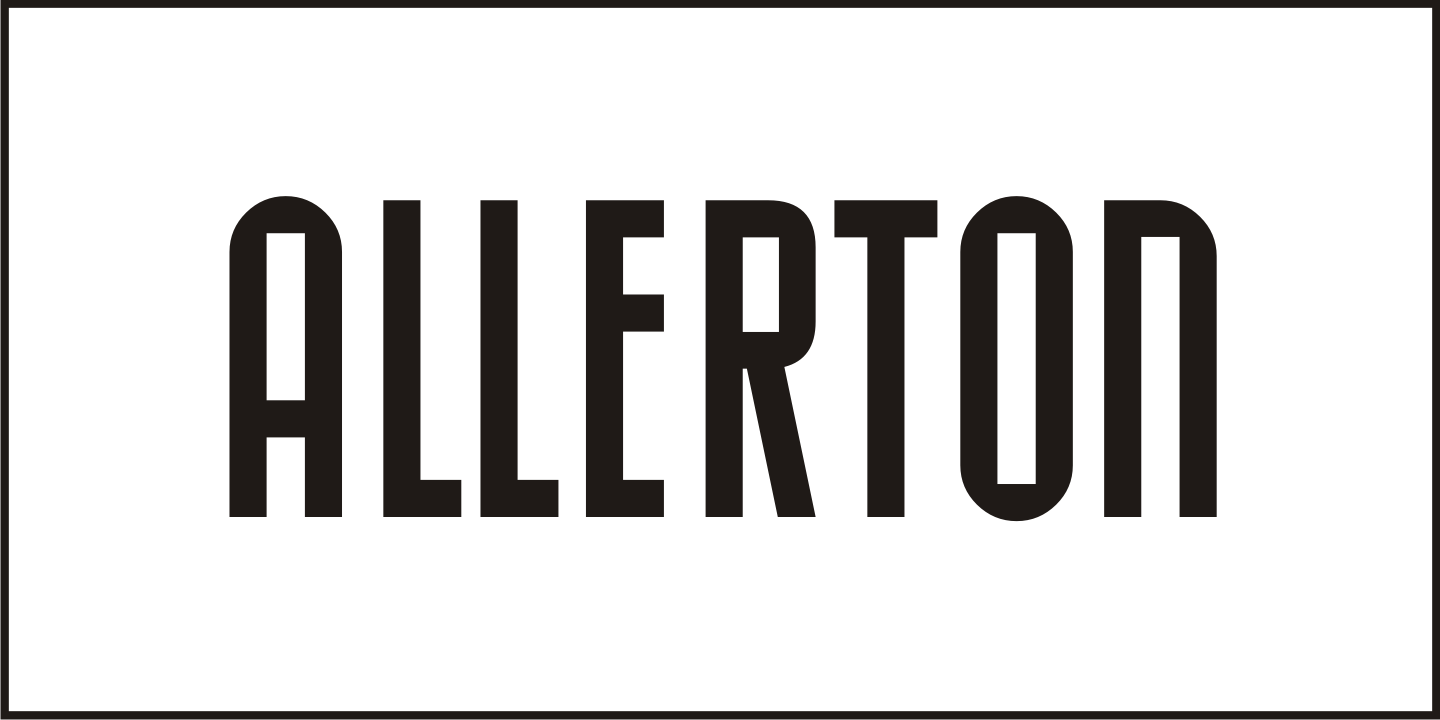 Allerton Font Poster #2