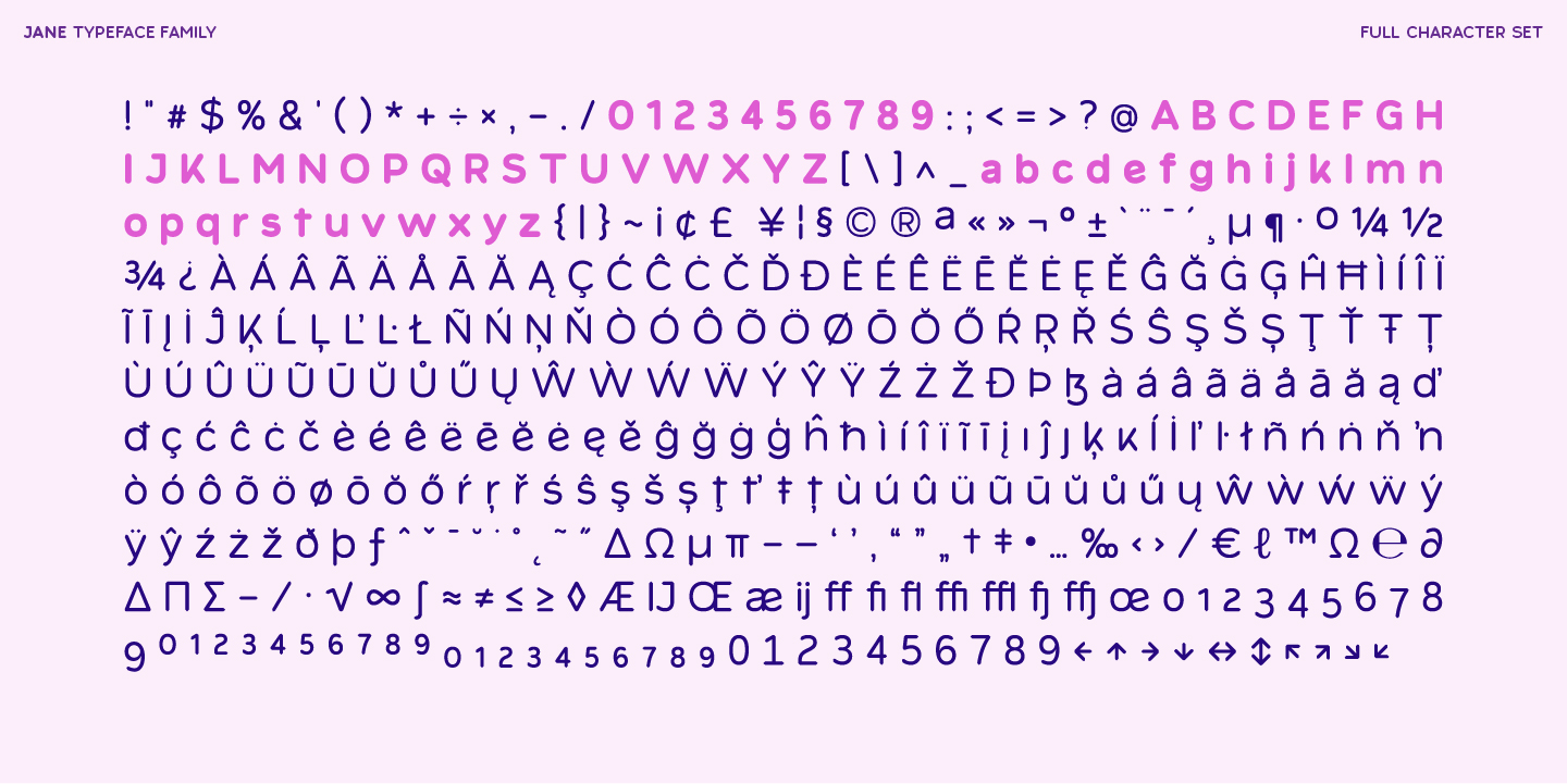 Jane Font Poster #15