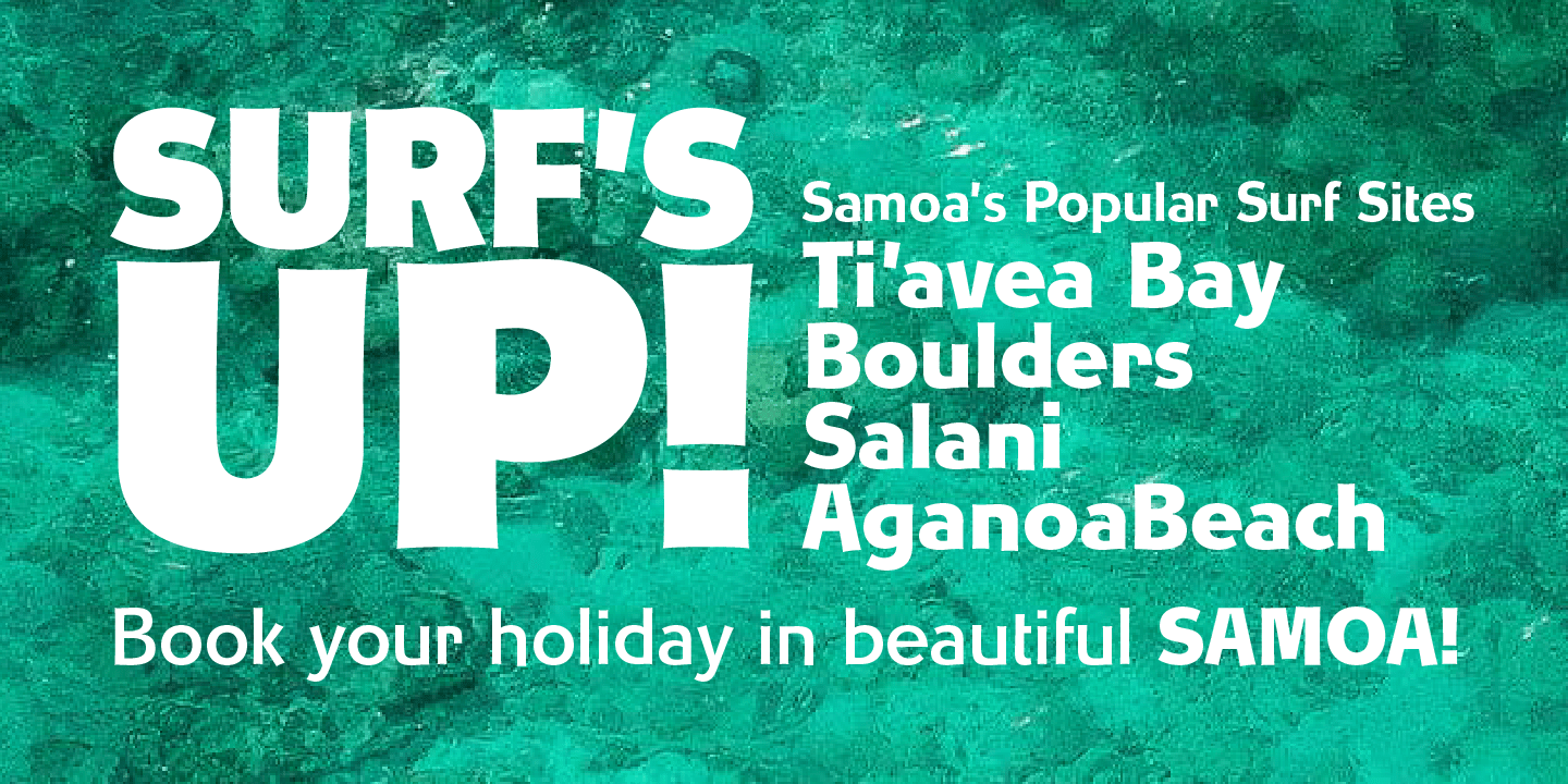 Churchward Samoa Font Poster #1