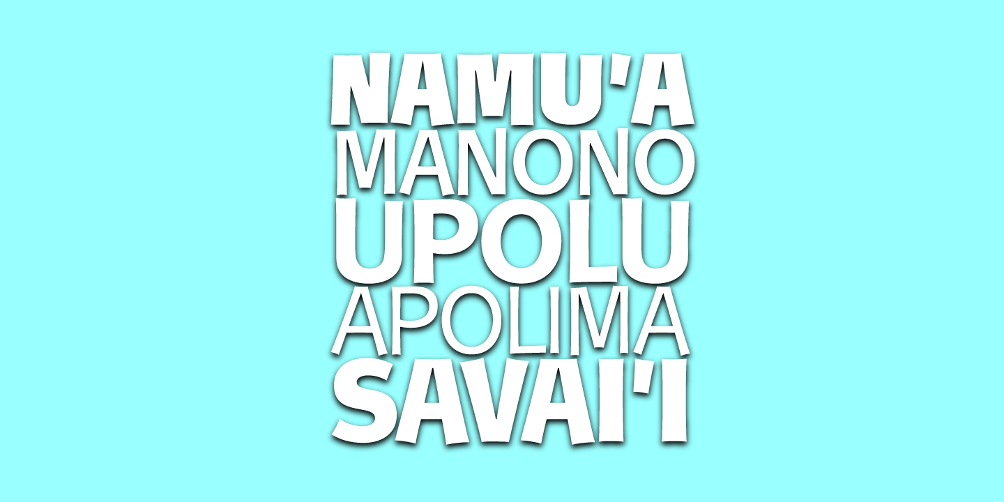 Churchward Samoa Font Poster #1