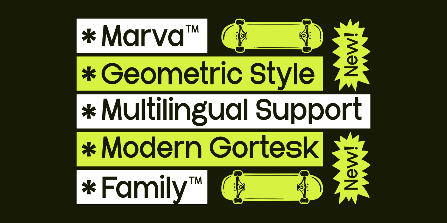 Marva Font Poster #1
