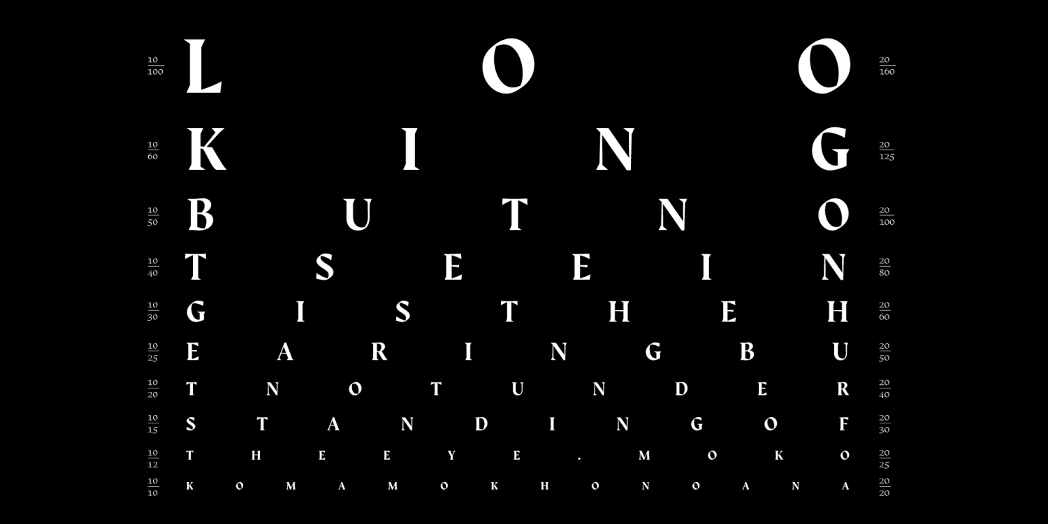 Auge Font Poster #1