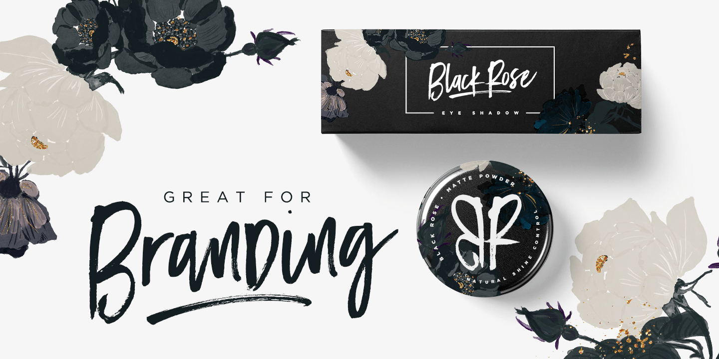 Black Diamond Font Poster #1