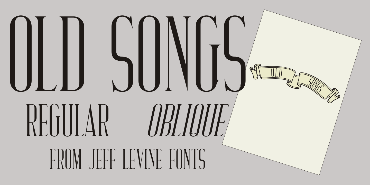 Old Songs Font Family Poster