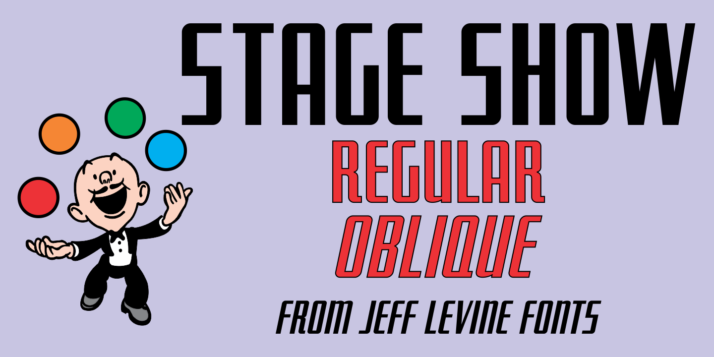 Stage Show Font Poster #1