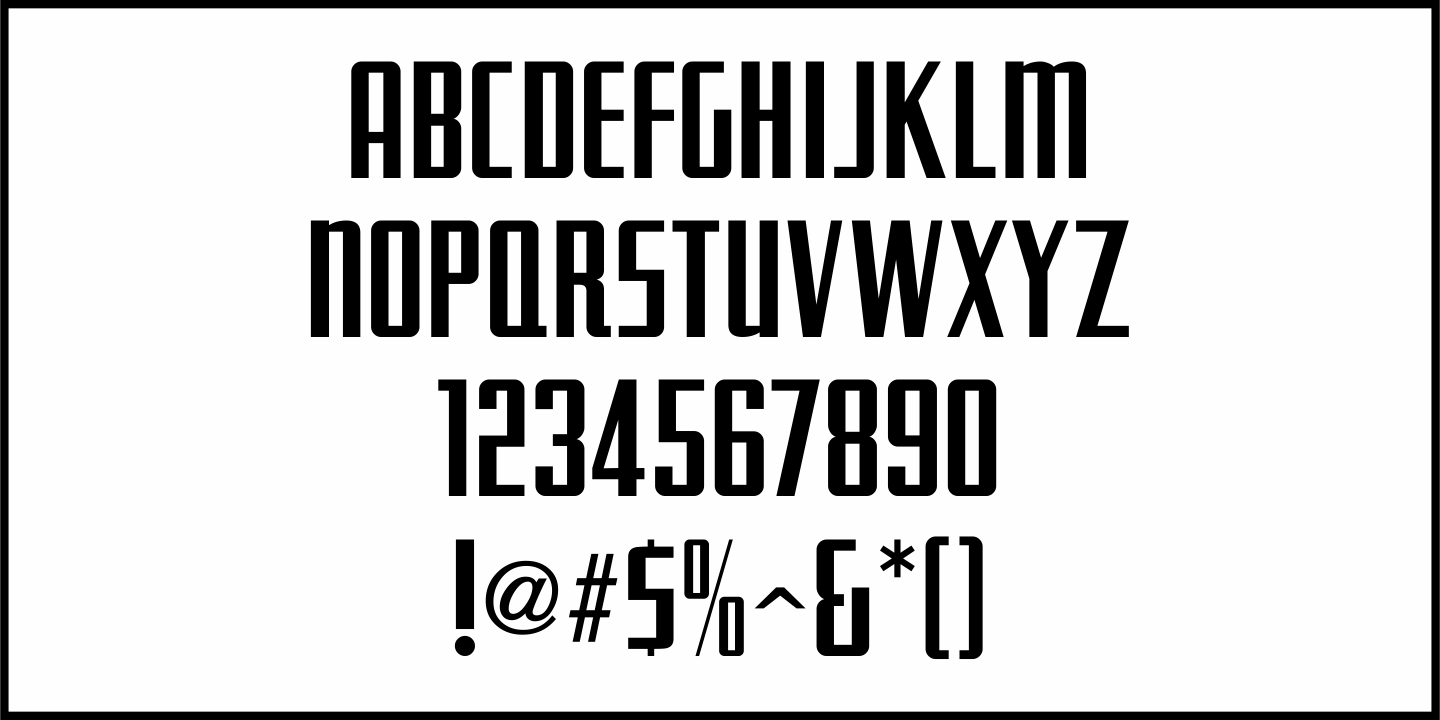 Stage Show Font Poster #1