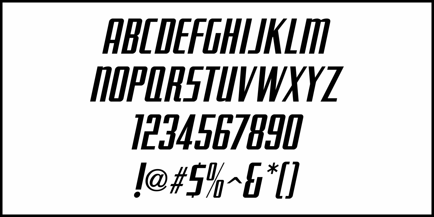 Stage Show Font Poster #1