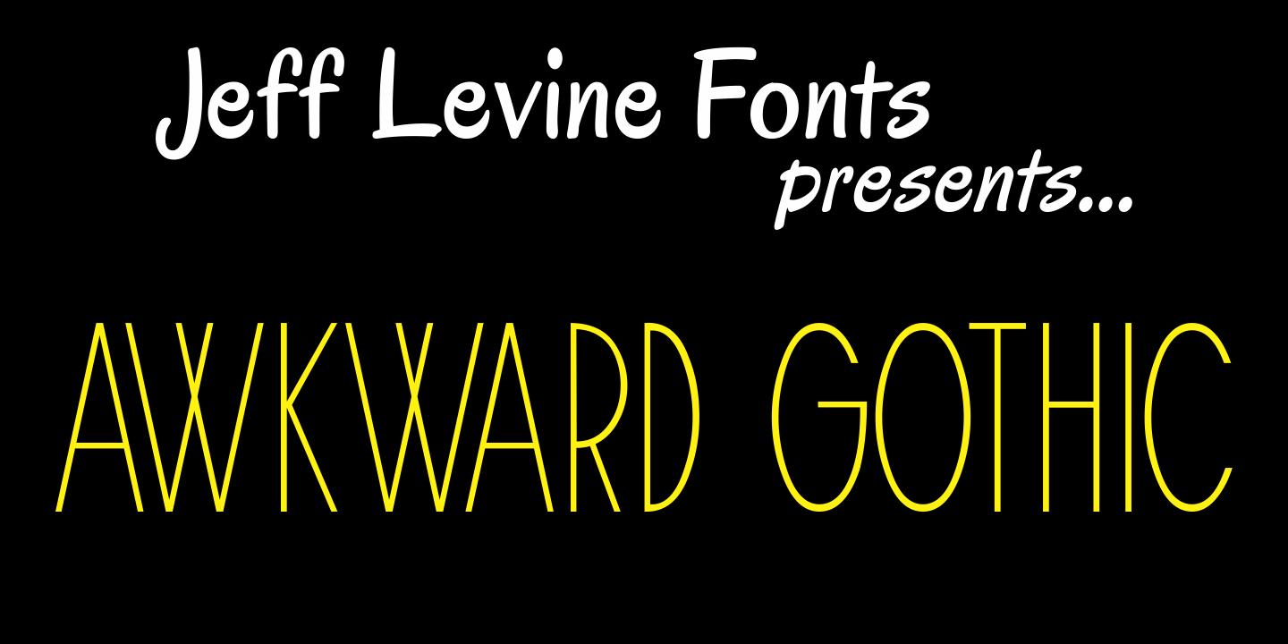 Awkward Gothic Font Poster #1