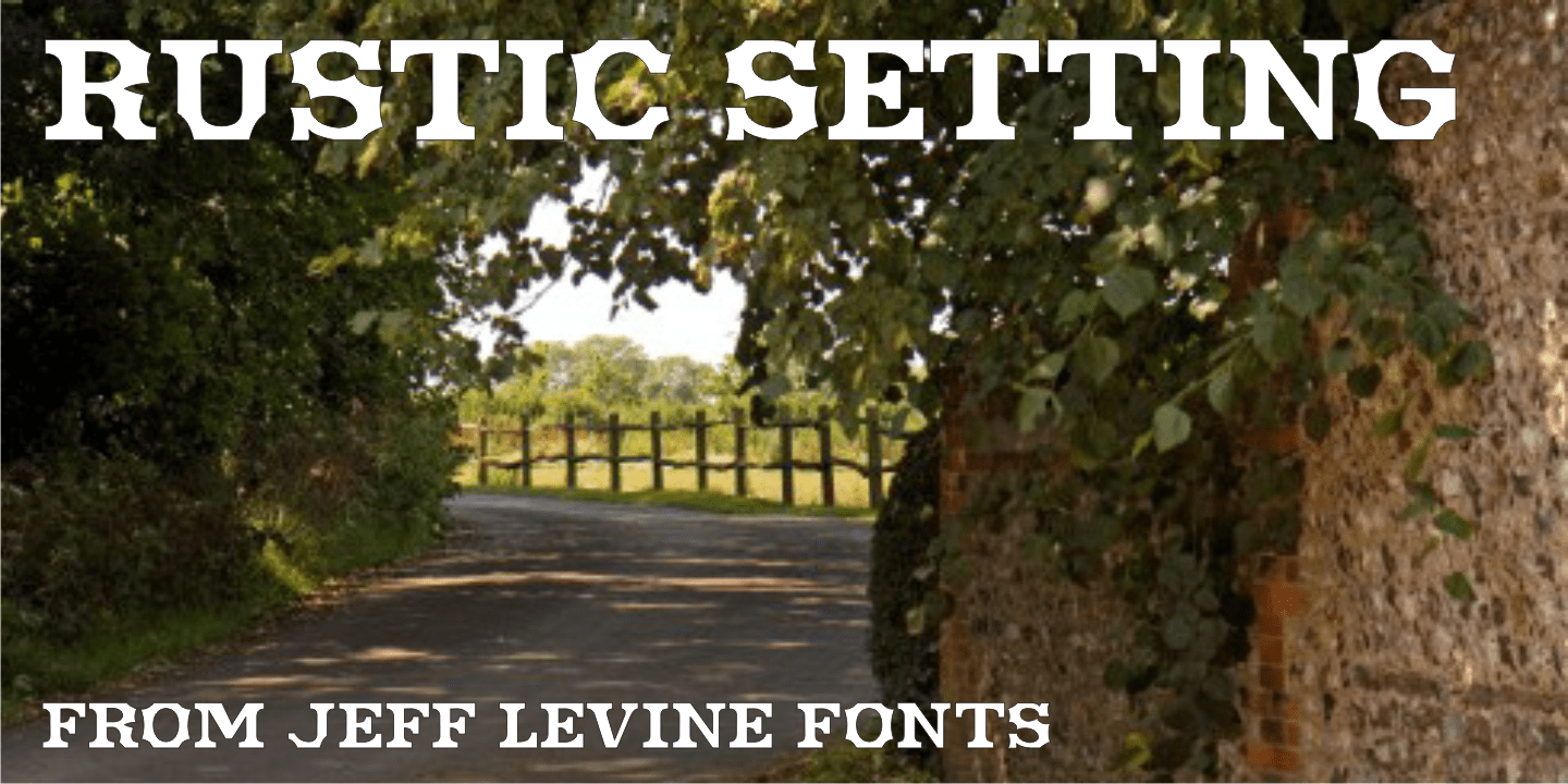 Rustic Setting Font Poster #1