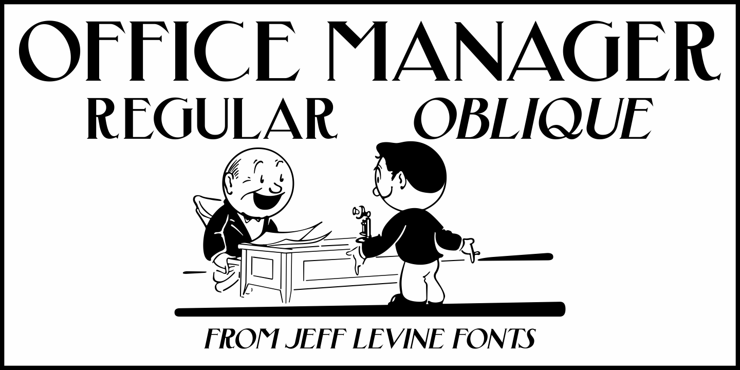 Office Manager Font Family Poster