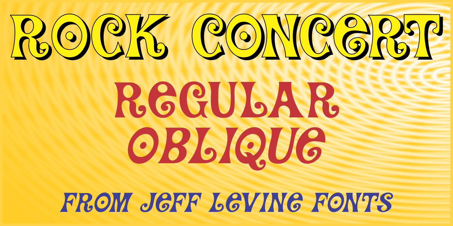 Rock Concert Font Family Poster