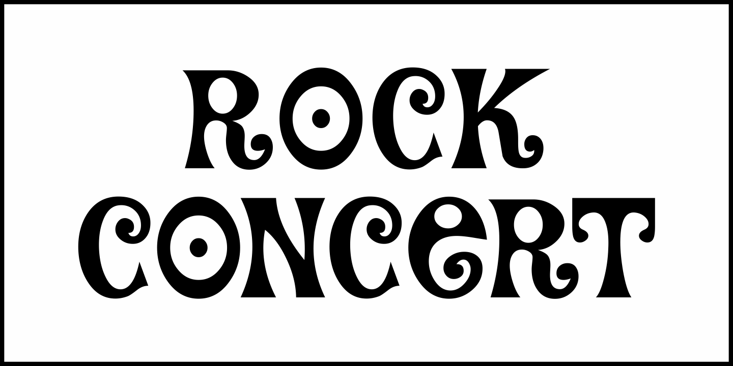 Rock Concert Font Poster #2