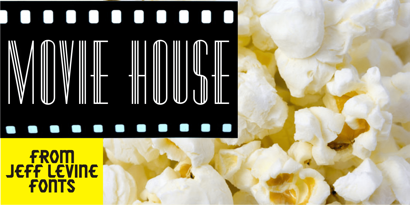 Movie House Font Poster #1